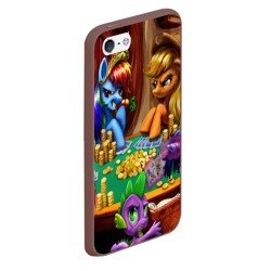 Чехол для iPhone 5/5S матовый Little pony - фото 2