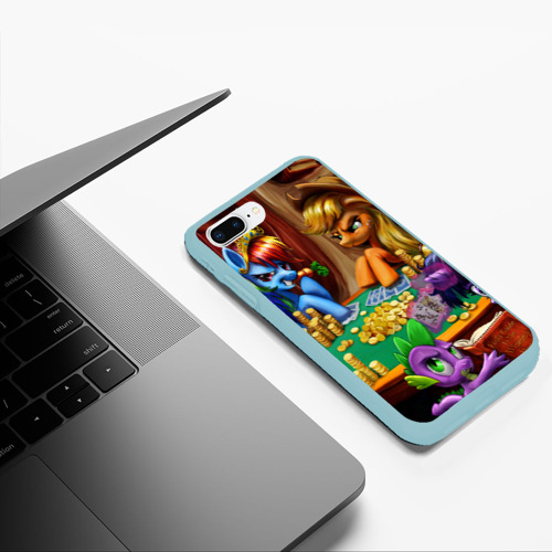 Чехол для iPhone 7Plus/8 Plus матовый с принтом LITTLE PONY, фото #5