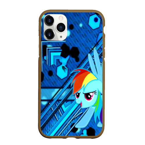 Чехол для iPhone 11 Pro Max матовый My little pony, цвет коричневый