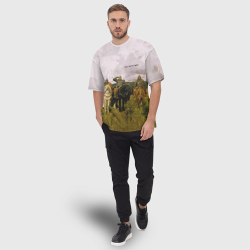 Мужская футболка oversize 3D Три богатыря, цвет 3D печать - фото 5