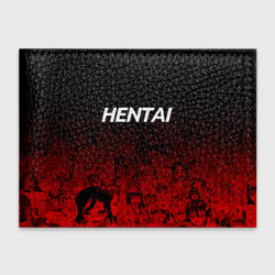 Обложка для студенческого билета Куча аниме девочек с надписью Hentai