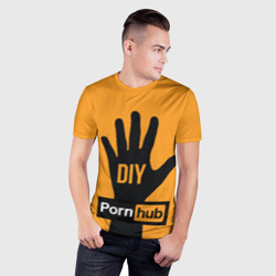 Мужская футболка 3D Slim Pornhub двухсторонняя - фото 2