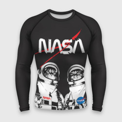 Мужской рашгард 3D NASA cats austronaut