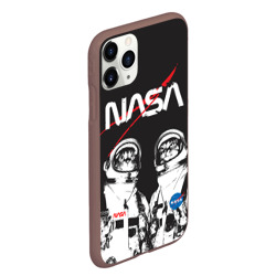 Чехол для iPhone 11 Pro Max матовый NASA cats austronaut - фото 2