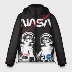 Мужская зимняя куртка 3D NASA cats austronaut