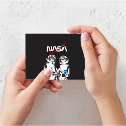 Поздравительная открытка NASA cats austronaut - фото 2