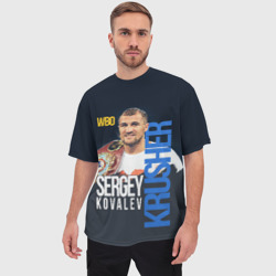 Мужская футболка oversize 3D Sergey Kovalev - фото 2