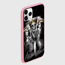Чехол для iPhone 11 Pro Max матовый Король-череп с девушками королевами - фото 2