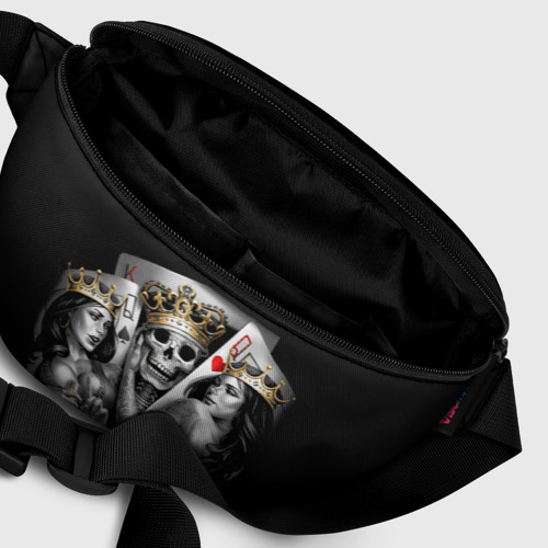 Поясная сумка 3D Король-череп с девушками королевами - фото 7