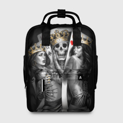 Женский рюкзак 3D Король-череп с девушками королевами