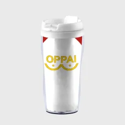 Термокружка-непроливайка One Punch MAN - oppai meme