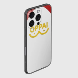 Чехол для iPhone 16 Pro Max силиконовый с защитой камеры One Punch MAN - oppai meme - фото 2