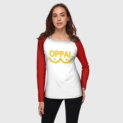 Женский лонгслив 3D One Punch MAN - oppai meme - фото 2