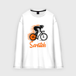 Женский лонгслив oversize хлопок Cycling scratch race