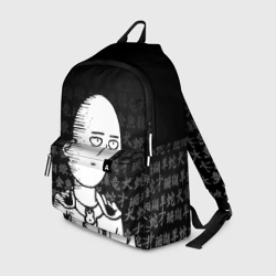 Рюкзак 3D Сайтама паттерн иероглифы