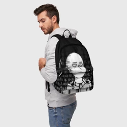 Рюкзак 3D Сайтама паттерн иероглифы - фото 2