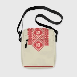 Сумка через плечо 3D Рубаха славянская вышиванка бежевая