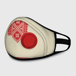 Маска из неопрена Рубаха славянская вышиванка бежевая