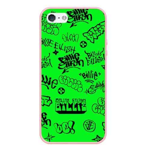 Чехол для iPhone 5/5S матовый Billie Eilish graffiti