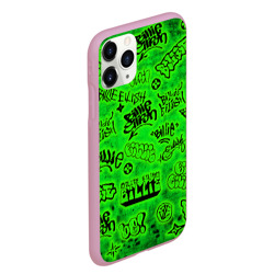 Чехол для iPhone 11 Pro Max матовый Billie Eilish Graffiti glow - фото 2