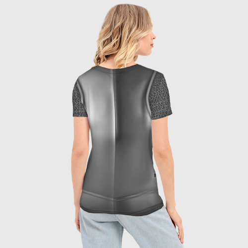 Женская футболка 3D Slim Доспехи рыцаря - желет, цвет 3D печать - фото 4