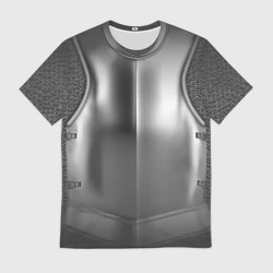 Мужская футболка 3D Доспехи рыцаря - желет