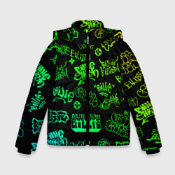 Зимняя куртка для мальчиков 3D Billie Eilish Graffiti gradien