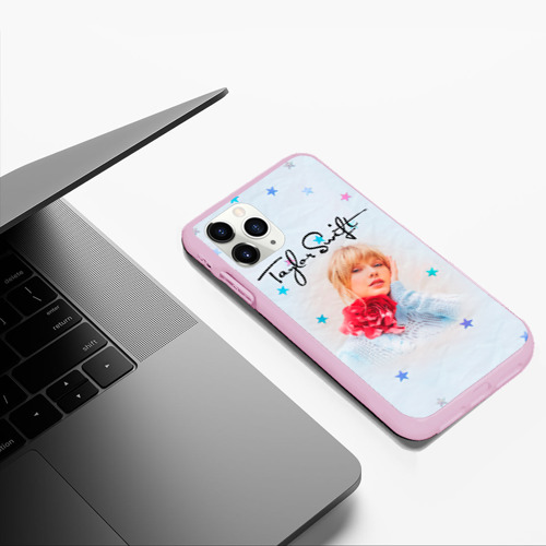 Чехол для iPhone 11 Pro Max матовый Taylor Swift, цвет розовый - фото 5
