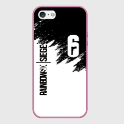 Чехол для iPhone 5/5S матовый Rainbow Six Siege радуга 6 осада R6S