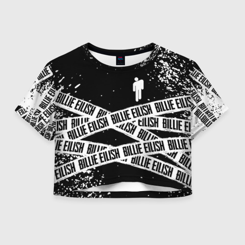 Женская футболка Crop-top 3D BILLIE EILISH Фото 01 Женская футболка Crop-top 3D BILLIE EILISH Фото 01