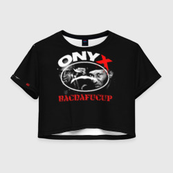 Женская футболка Crop-top 3D Onyx