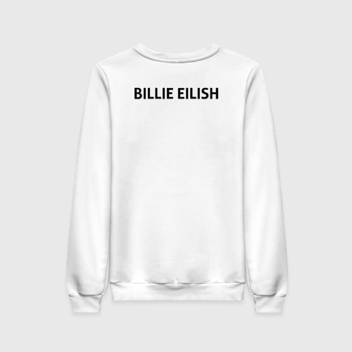 Женский свитшот хлопок BILLIE EILISH(+НА СПИНЕ) , цвет белый - фото 2
