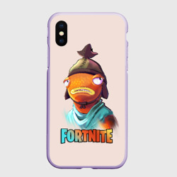 Чехол для iPhone XS Max матовый Карась Fortnite