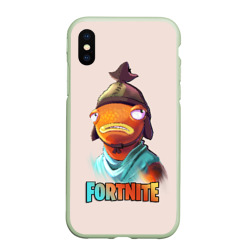 Чехол для iPhone XS Max матовый Карась Fortnite