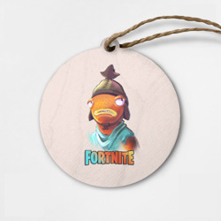 Деревянная игрушка круг Карась Fortnite