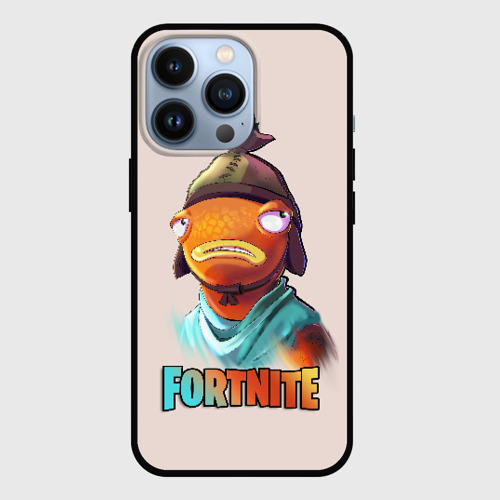 Чехол для iPhone 13 Pro Карась Fortnite, цвет черный