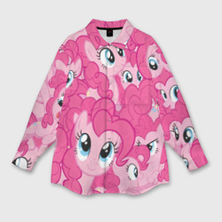 Мужская рубашка oversize 3D Pink pony