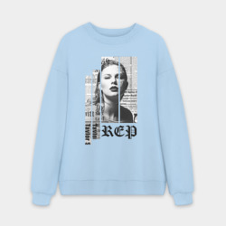 Мужской свитшот oversize без начеса хлопок Reputation