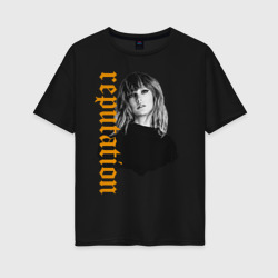 Женская футболка хлопок Oversize Taylor Swift