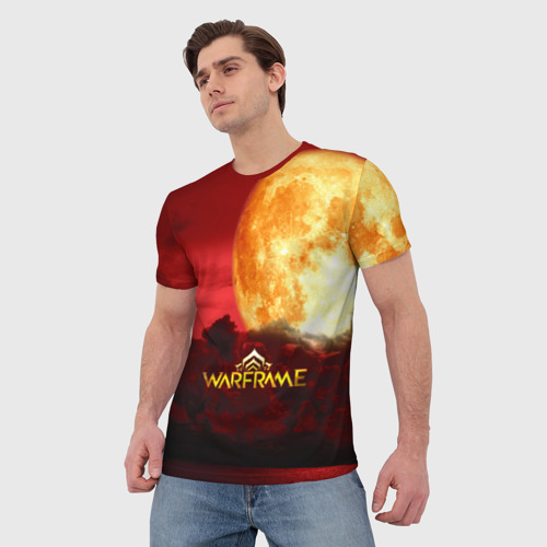 Мужская футболка 3D Warframe  logo game, цвет 3D печать - фото 3