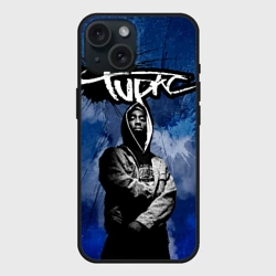 Чехол силиконовый для Apple iPhone 15 матовый 2Pac