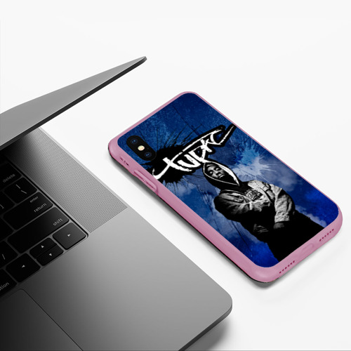 Чехол для iPhone XS Max матовый 2Pac, цвет розовый - фото 5