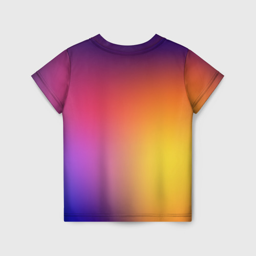 Детская футболка 3D Abstract gradient colors, цвет 3D печать - фото 2