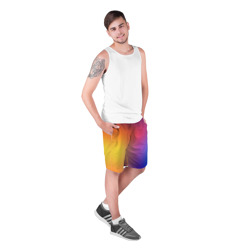 Мужские шорты 3D Abstract gradient colors - фото 2