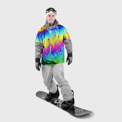 Накидка на куртку 3D Кислотный стиль неона