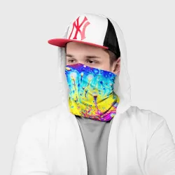 Бандана-труба 3D Кислотный стиль неона - фото 2