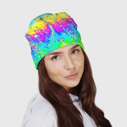 Шапка 3D Кислотный стиль неона - фото 2