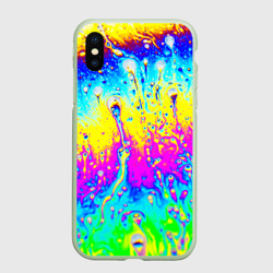 Чехол для iPhone XS Max матовый Кислотный стиль