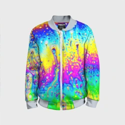 Детский бомбер 3D Кислотный стиль неона