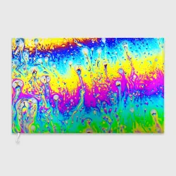 Флаг 3D Кислотный стиль неона